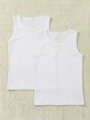 Ribbed Kids' 2-Pack Undershirts | Ages 5-14 | RG Brand | ART12821