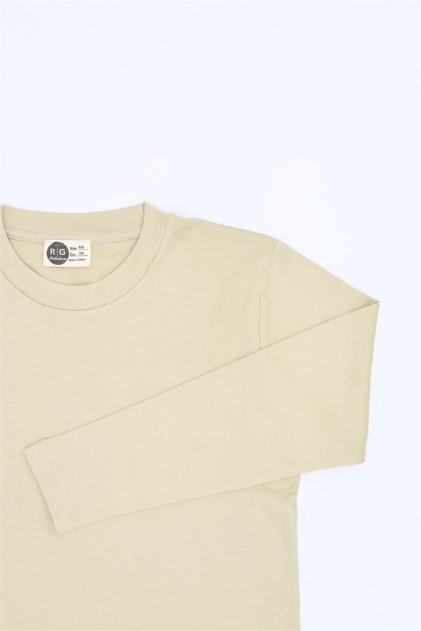 Genç Çocuk Basic Uzun Kollu Pamuk Tişört | Kız Ve Erkek | 9–15 Yaş | RG Brand | RG3701