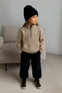 Kız ve Erkek Çocuk 3’lü Eşofman Takımı 3 İplik Şardonsuz – Sweatshirt, Eşofman Altı ve Bere