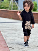Bebek Unisex Organik Pamuklu Kapüşonlu Tulum | 6 Ay–4 Yaş | RG Brand | RG213