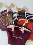 Velvet Fabric Large Tote Bag – Stylish and Durable Cloth Shoulder Bag