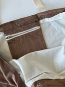 Velvet Fabric Large Tote Bag – Stylish and Durable Cloth Shoulder Bag