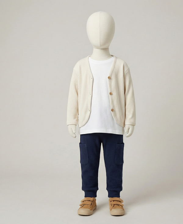 Unisex-Baby-Cardigan mit Knopfdetails | 6 Monate–4 Jahre | RG Brand | RG164