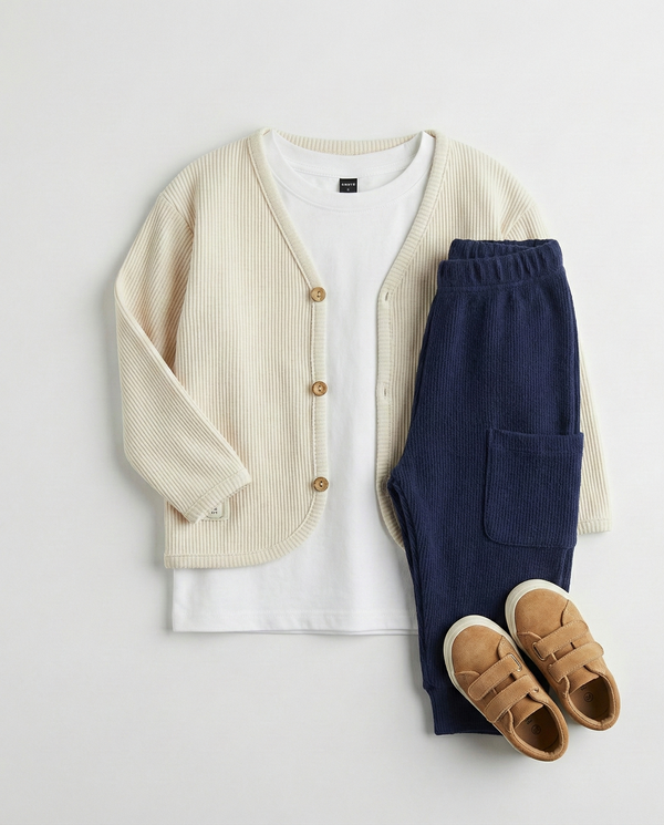 Unisex-Baby-Cardigan mit Knopfdetails | 6 Monate–4 Jahre | RG Brand | RG164