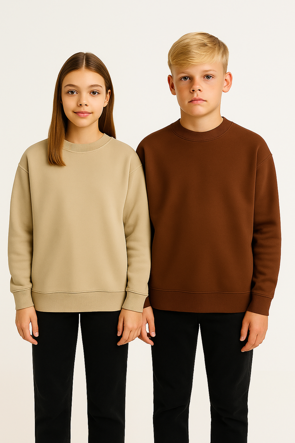 Kinder-Sweatshirt mit Rundhalsausschnitt | RG3403