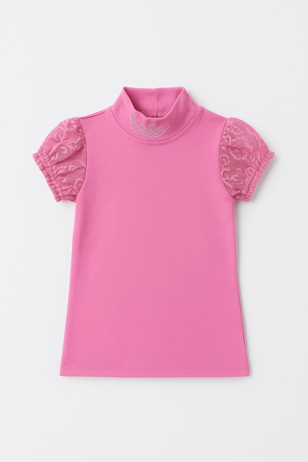 Children's Short Sleeve Tulle T-Shirt