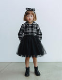 Kız Çocuk Etek Tül Elbise ve Saç Bandı