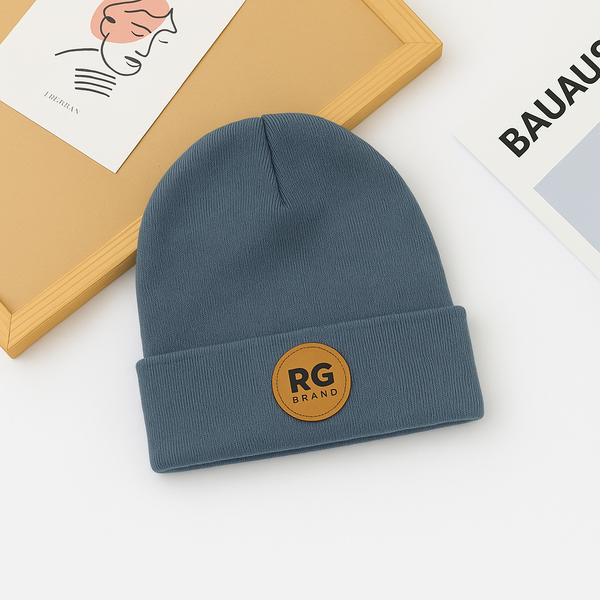Детская шапка с отворотом и мягкой нашивкой | 3–9 лет | RG Brand | RG1536