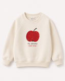 Kız & Erkek Çocuk Elma Baskılı Kışlık 3 İplik Sweatshirt
 3 İplik hafif sardonlu Sweatshirt – 3-9 Yaş k diagonel şardonlu  | 3–9 Yaş | RG Brand | 