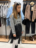 Детское хлопковое платье с принтом и оборками, а также повязка на голову | Для детей 3-9 лет | Бренд RG | RG1460