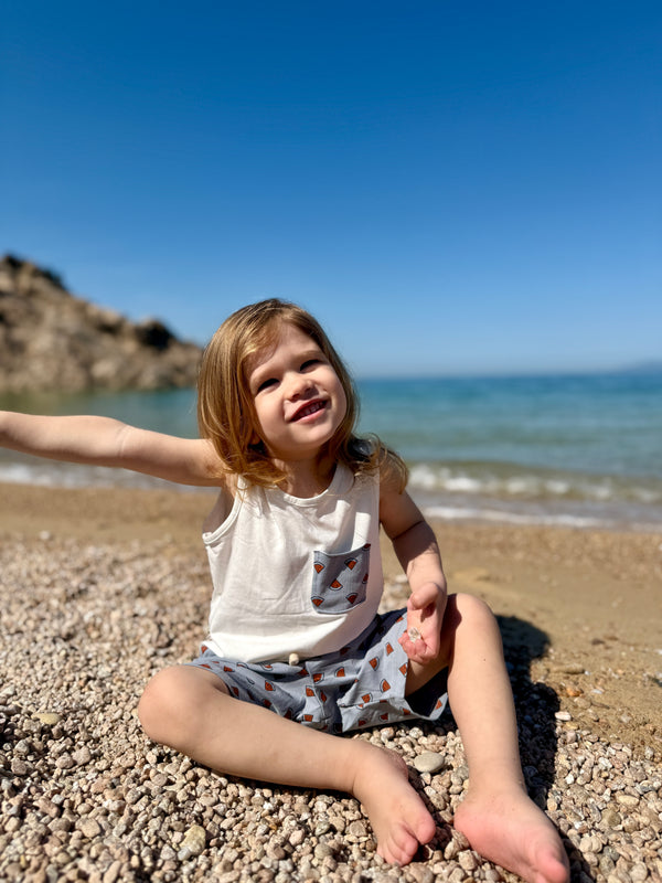 Детское карманное платье из 100% муслина | RG1542