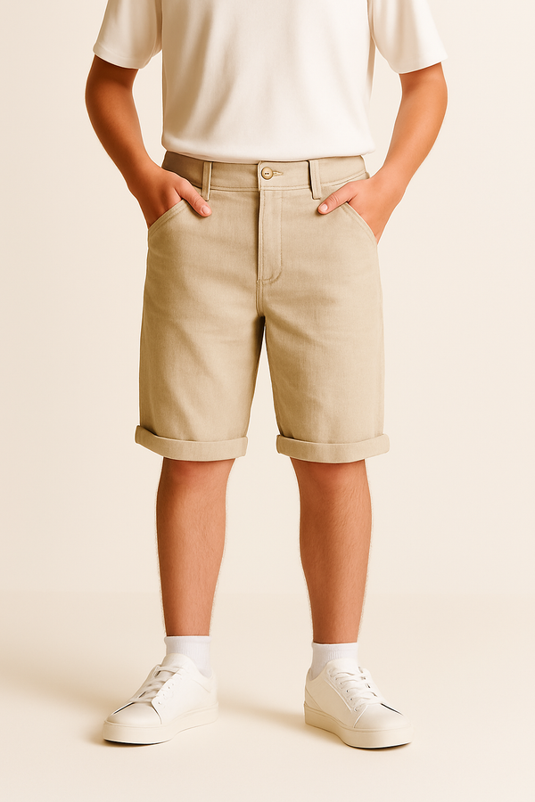 Genç Unisex Keten Şort | 9–15 Yaş | RG Brand | RG3394