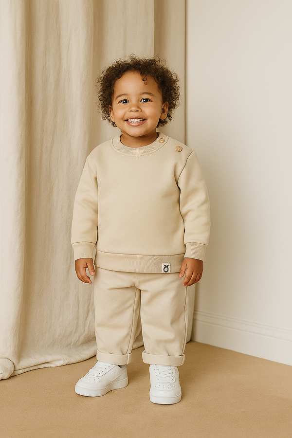 Baby-Pullover aus Baumwolle mit Knopfdetails | 6 Monate–4 Jahre | RG Brand | RG350
