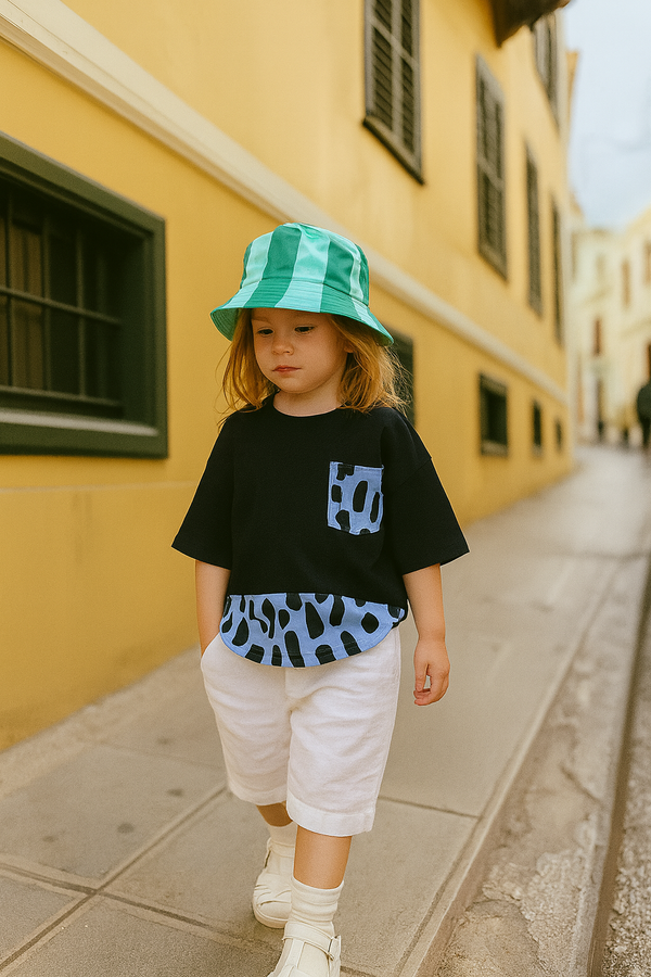 Kids' Leopard Print Pocket T-Shirt | Ages 3-9 | RG Brand | RG1339