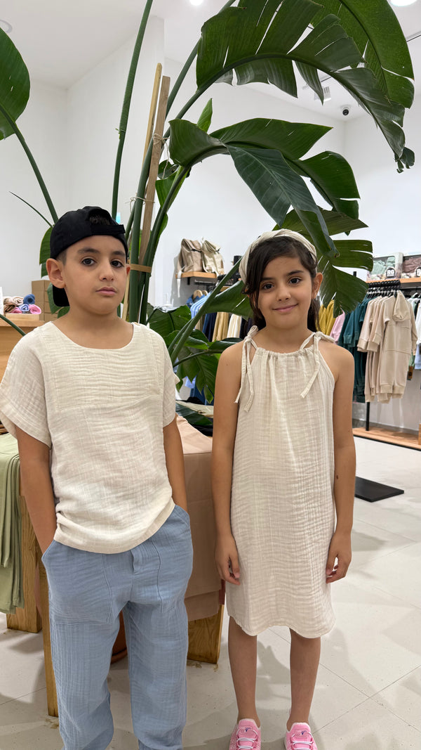 Erkek ve Kız Çocuk Müslin Kumaş Yazlık Takımı | 3–9 Yaş | RG Brand | RG1616