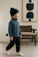 Комплект из 3 предметов: спортивный костюм для девочек и мальчиков, три нити, без прибавления роста – толстовка, спортивные штаны и шапочка