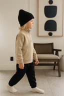 Комплект из 3 предметов: спортивный костюм для девочек и мальчиков, три нити, без прибавления роста – толстовка, спортивные штаны и шапочка