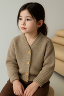 Children's V-Neck Knitted Cardigan 3-9 Years