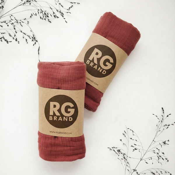 Ring-Sling-Babytragetuch | 100 % Baumwolle | Ab der Geburt | Gold- & Silberringe | RG Brand | RG370