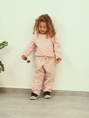 Kinder-Trainingsanzug-Set mit Schulterknöpfen und detailliertem Detail