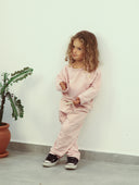 Kinder-Trainingsanzug-Set mit Schulterknöpfen und detailliertem Detail