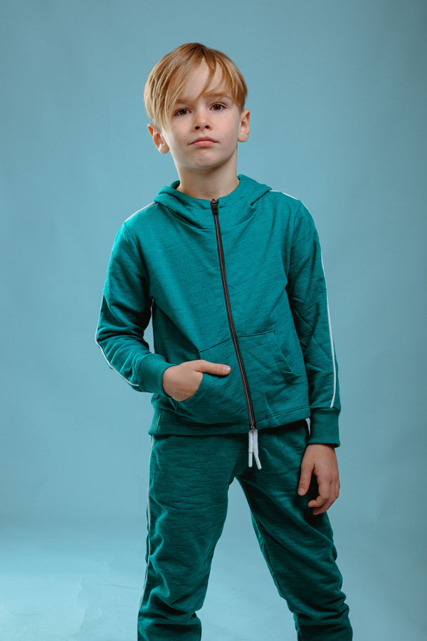 Детский спортивный комплект с кардиганом на молнии и капюшоном 3–9 лет RG Brand RG1510