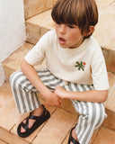 Cocuk Balon Pantolon | 3-9 Yas | Cizgili, Cepli | RG1753