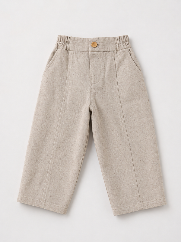 Çocuk Bol Balon Pantolon | 3–9 Yaş | Erkek & Kız | %100 Pamuk Keten | RG Brand | RG1756