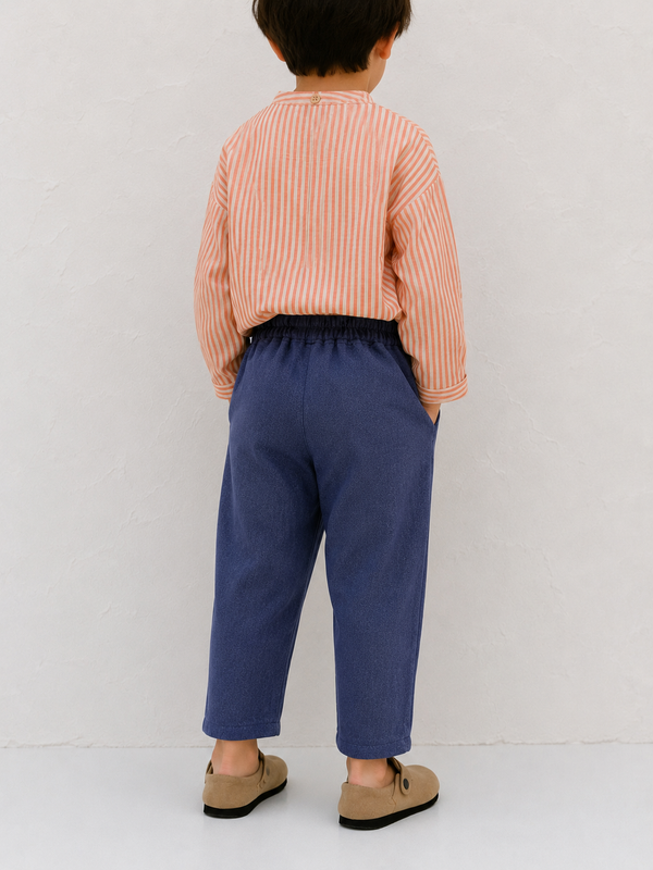 Çocuk Bol Balon Pantolon | 3–9 Yaş | Erkek & Kız | %100 Pamuk Keten | RG Brand | RG1756