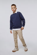 Young Kids Crew Neck Knit Sweater Old Money Girls &amp; Boys Years 9–15 | Black | RG3364