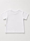 Bebek T-shirt | 6 Ay – 3 Yaş | Ekru & Mavi | Limon Baskı | %100 Pamuk Yazlık | RG386