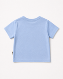 Bebek T-shirt | 6 Ay – 3 Yaş | Ekru & Mavi | Limon Baskı | %100 Pamuk Yazlık | RG386