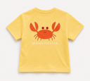 Bebek T-shirt | 6 Ay – 3 Yaş | SARI & Mavi | OH CRAB Baskı | %100 Pamuk Yazlık | RG391