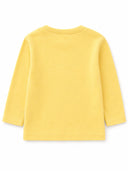 Bebek T-shirt | 6 Ay – 3 Yaş | SARI & Mavi | Kruvasan Baskı | %100 Pamuk Yazlık | RG392