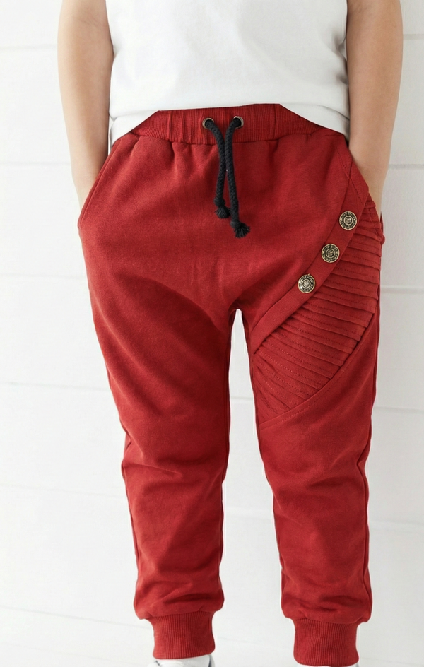 Çocuk Unisex Düğme Detaylı Konfor Eşofman| RG Brand | 3–9 Yaş | RG1144
