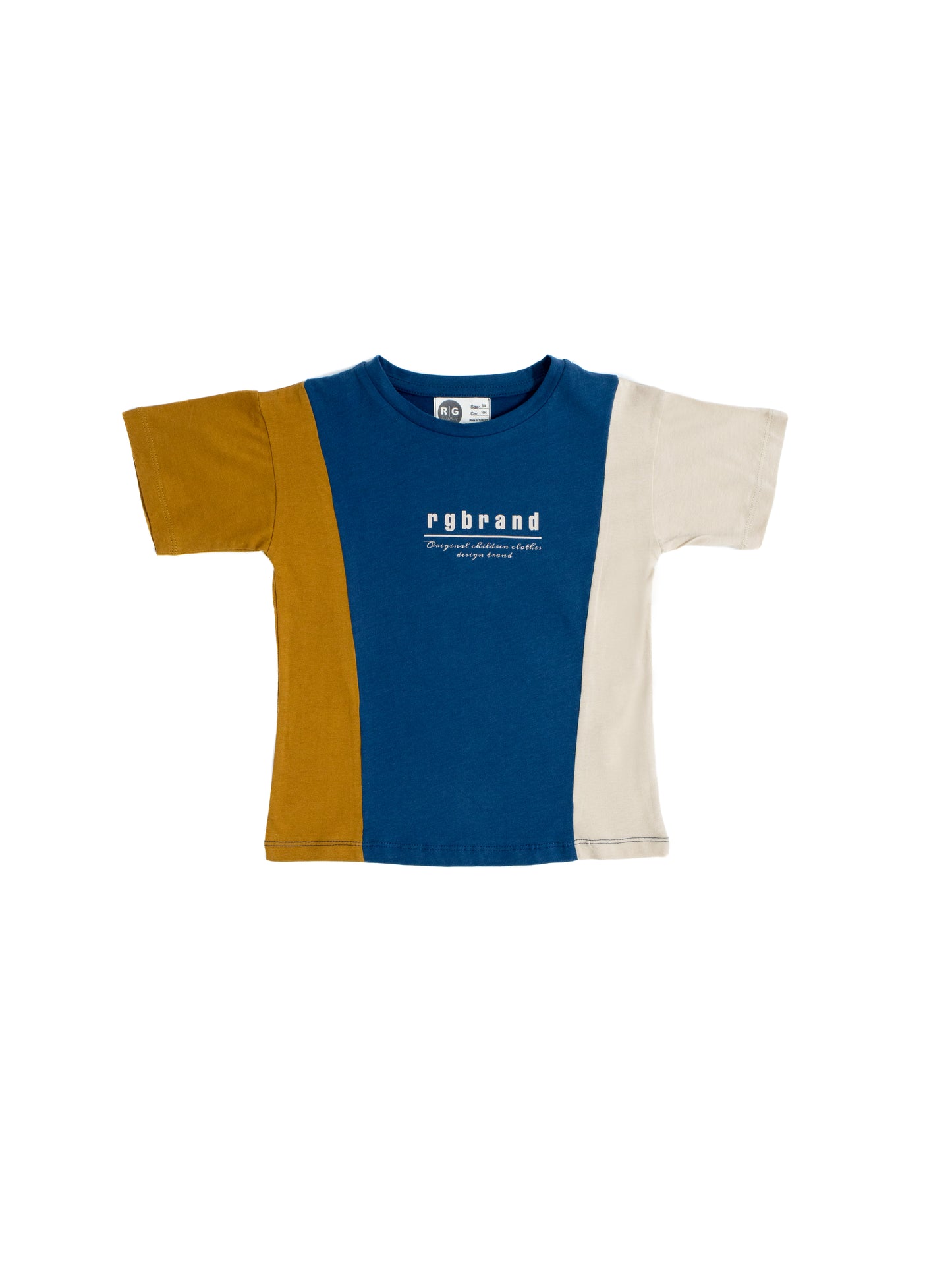 Children's Unisex 100% Cotton 3 Color T-Shirt with Print Detail