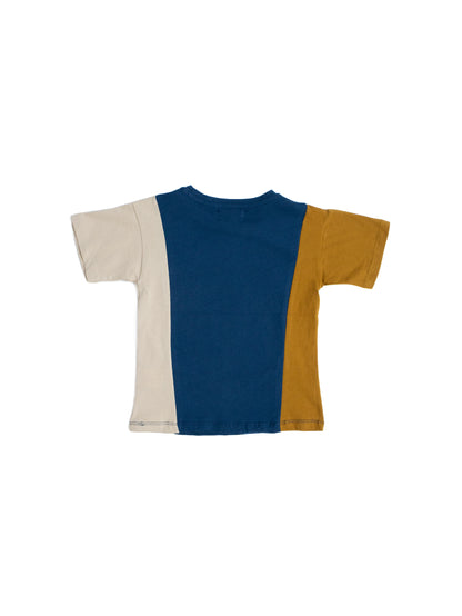 Çocuk Uniseks %100 Pamuk 3 Renkli Baskı Detaylı Tişört
