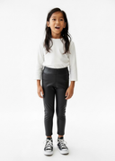 Çocuk İçi Kürklü Mat Deri Tayt | 3–9 Yaş | RG Brand | RG1319