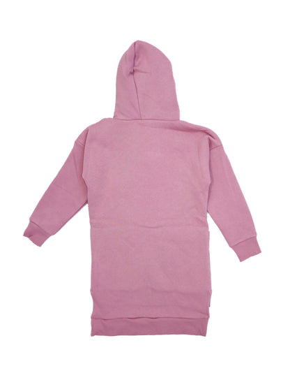 Girl's Hooded and Pocket Sweat Dress