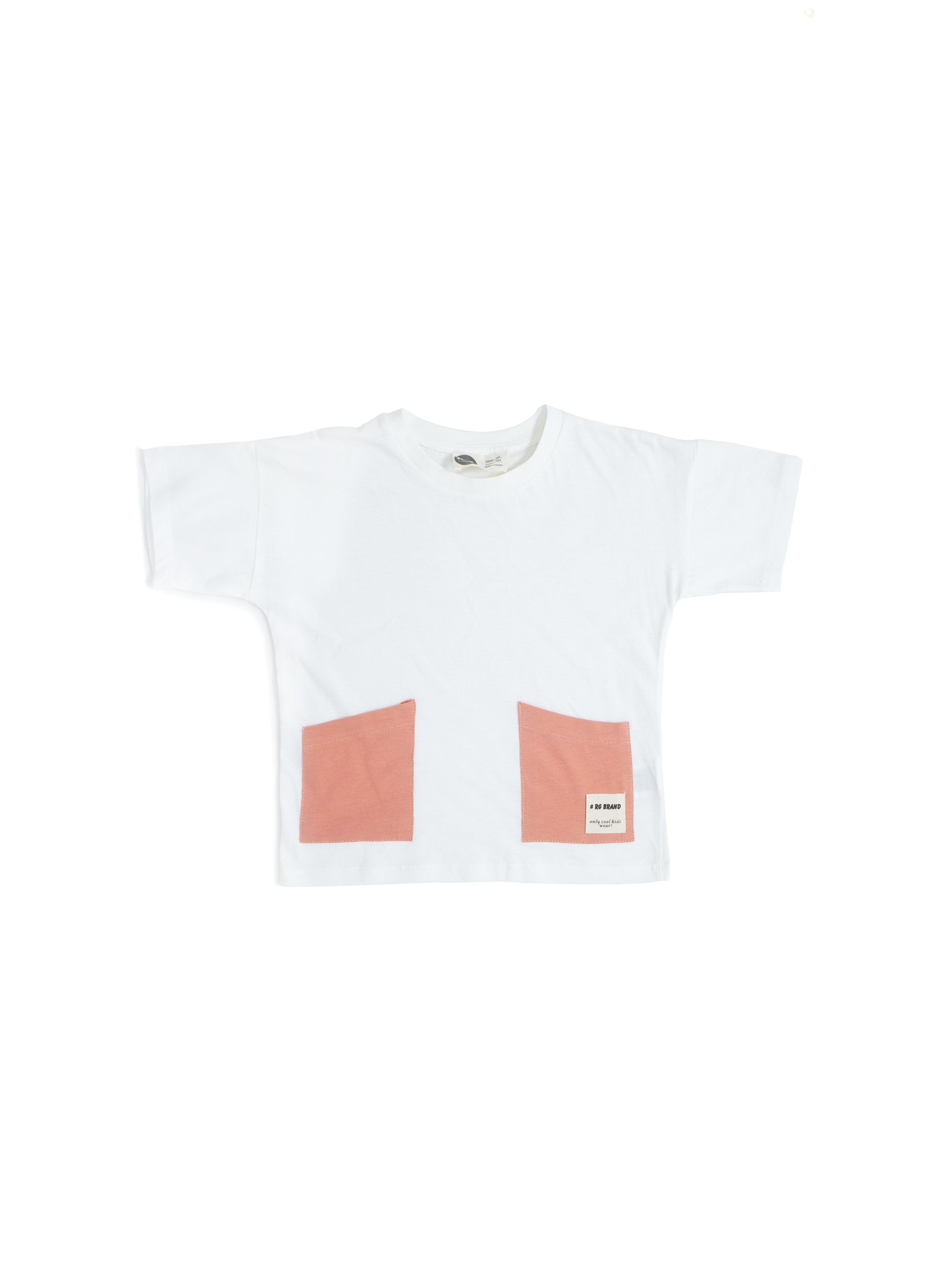 Children's Unisex 100% Cotton Double Pocket T-Shirt