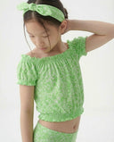 Set aus Shorts und Bluse mit Blumenmuster für Kinder und Mädchen