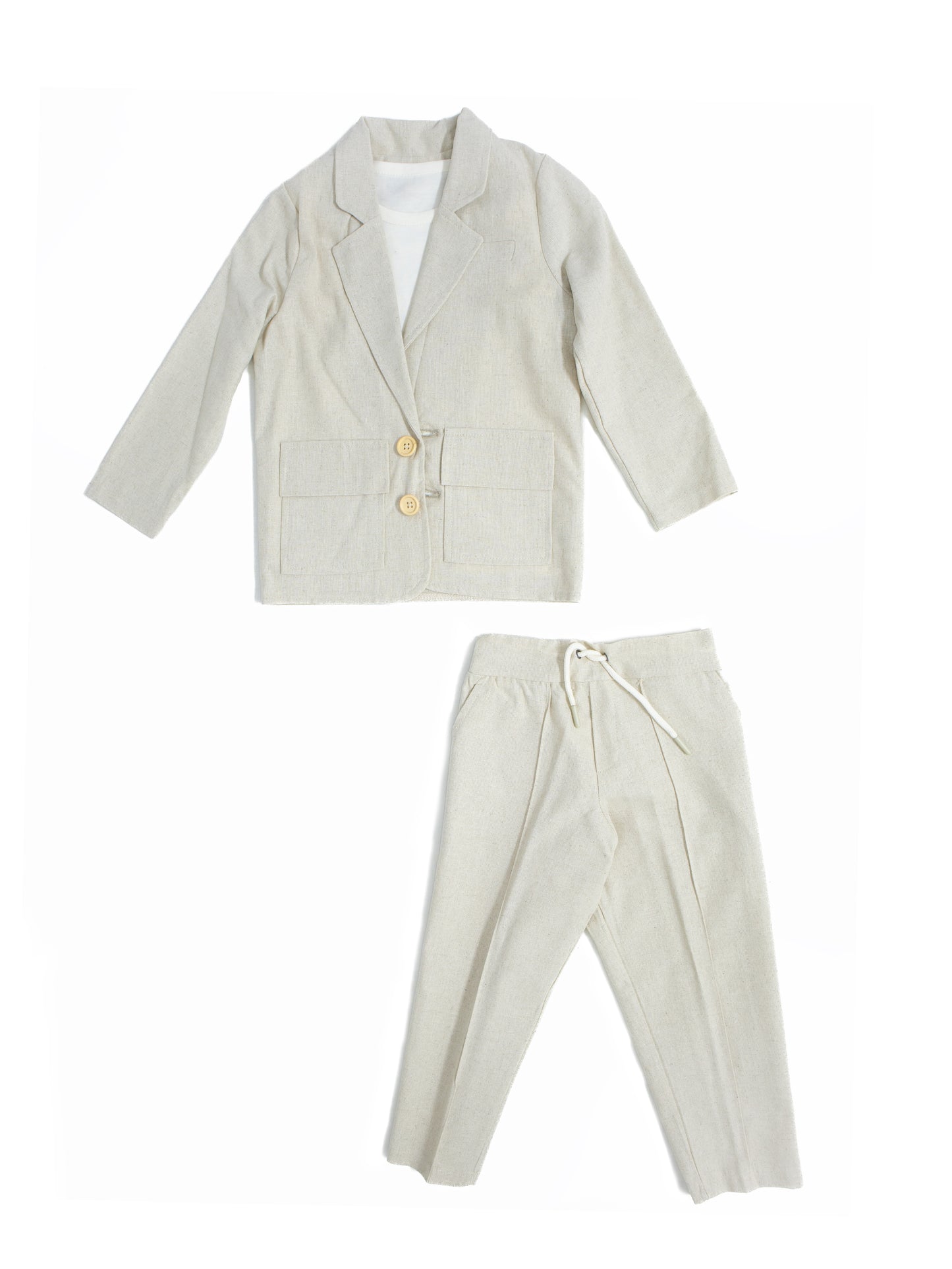 Young 100% Linen Suit Set