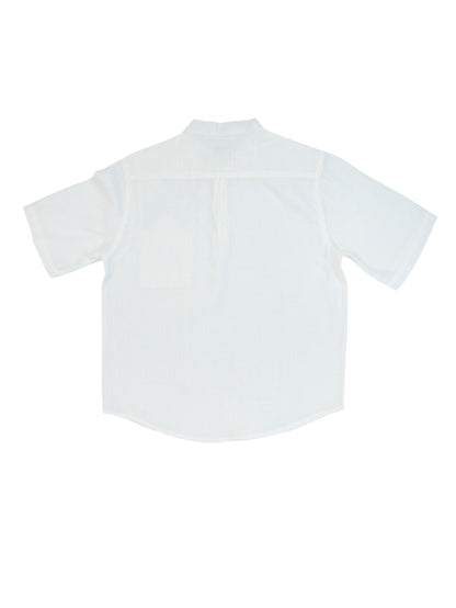 Children's Summer 100% Linen Fabric Collar Shirt