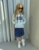 Kapüşonlu Kız Çocuk Etek Elbise