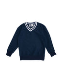 Teenage V-neck Knitwear Collar Detailed Thessaloniki Fabric Sweat