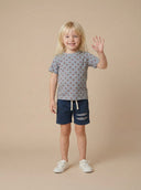 Çocuk Karpuz Baskılı Şort Takımı