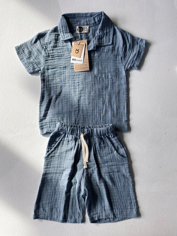 Musselin-T-Shirt-und-Shorts-Set für Kinder | 3–9 Jahre | RG Brand | RG1552