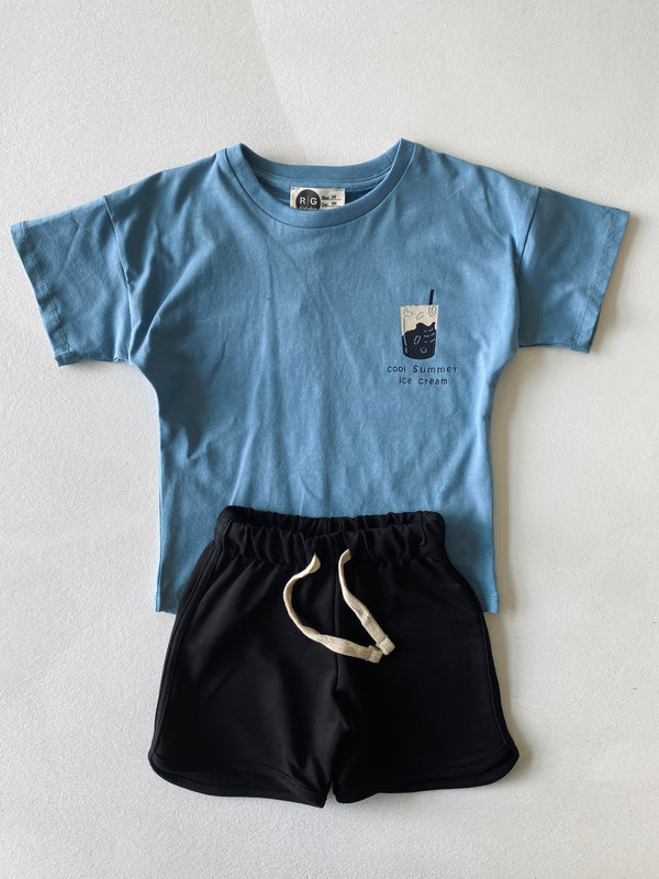 Unisex Kinder-Set aus 100 % Baumwolle mit T-Shirt und Shorts | 3–9 Jahre | RG Brand | RG1559