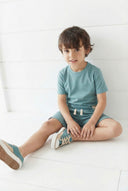 Set aus Basic-Shorts und T-Shirt aus Baumwolle für Kinder