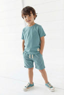 Set aus Basic-Shorts und T-Shirt aus Baumwolle für Kinder